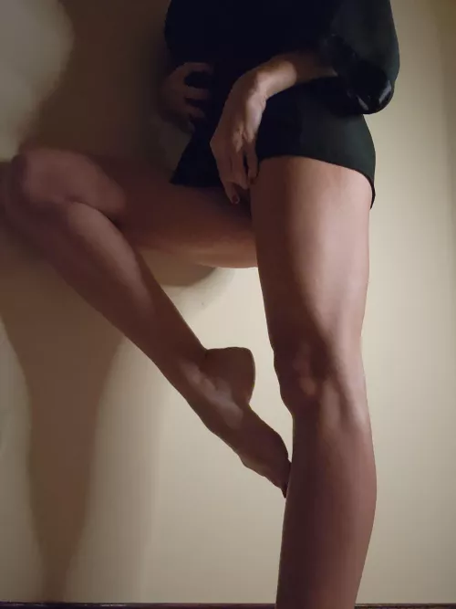 Playing in the shadows.