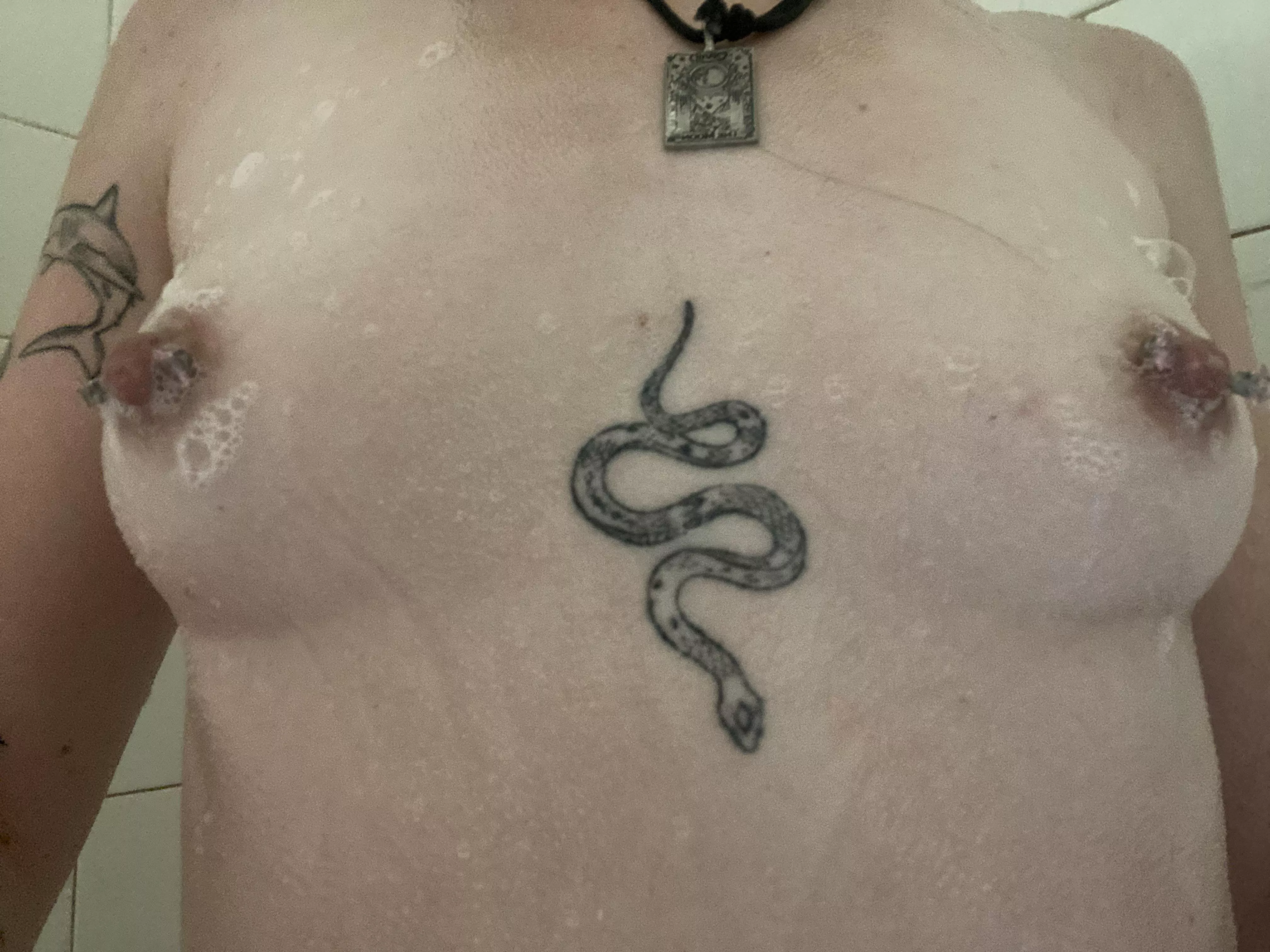 Soapy piercings👅🙊