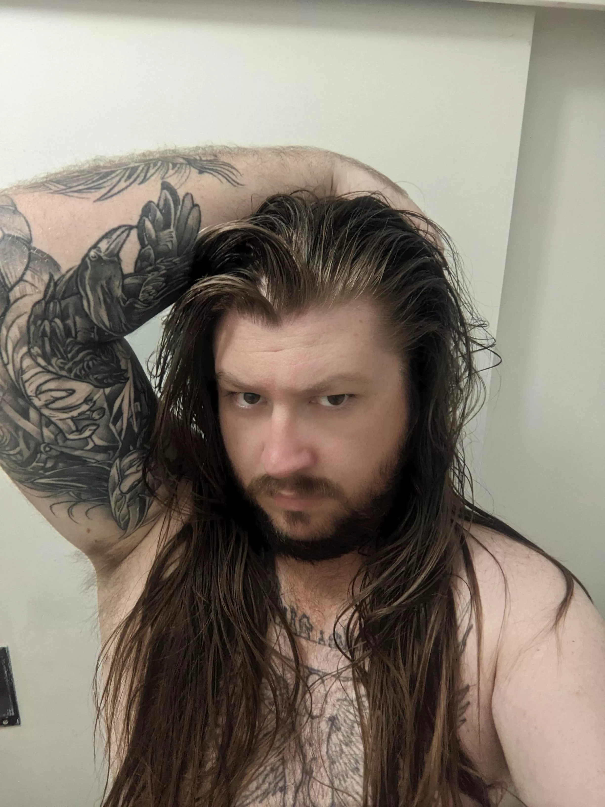 thinking of going back to shorter bears??? or maybe shaving the sides of my head??