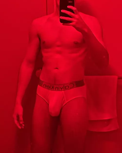 white briefs red lights ❤️