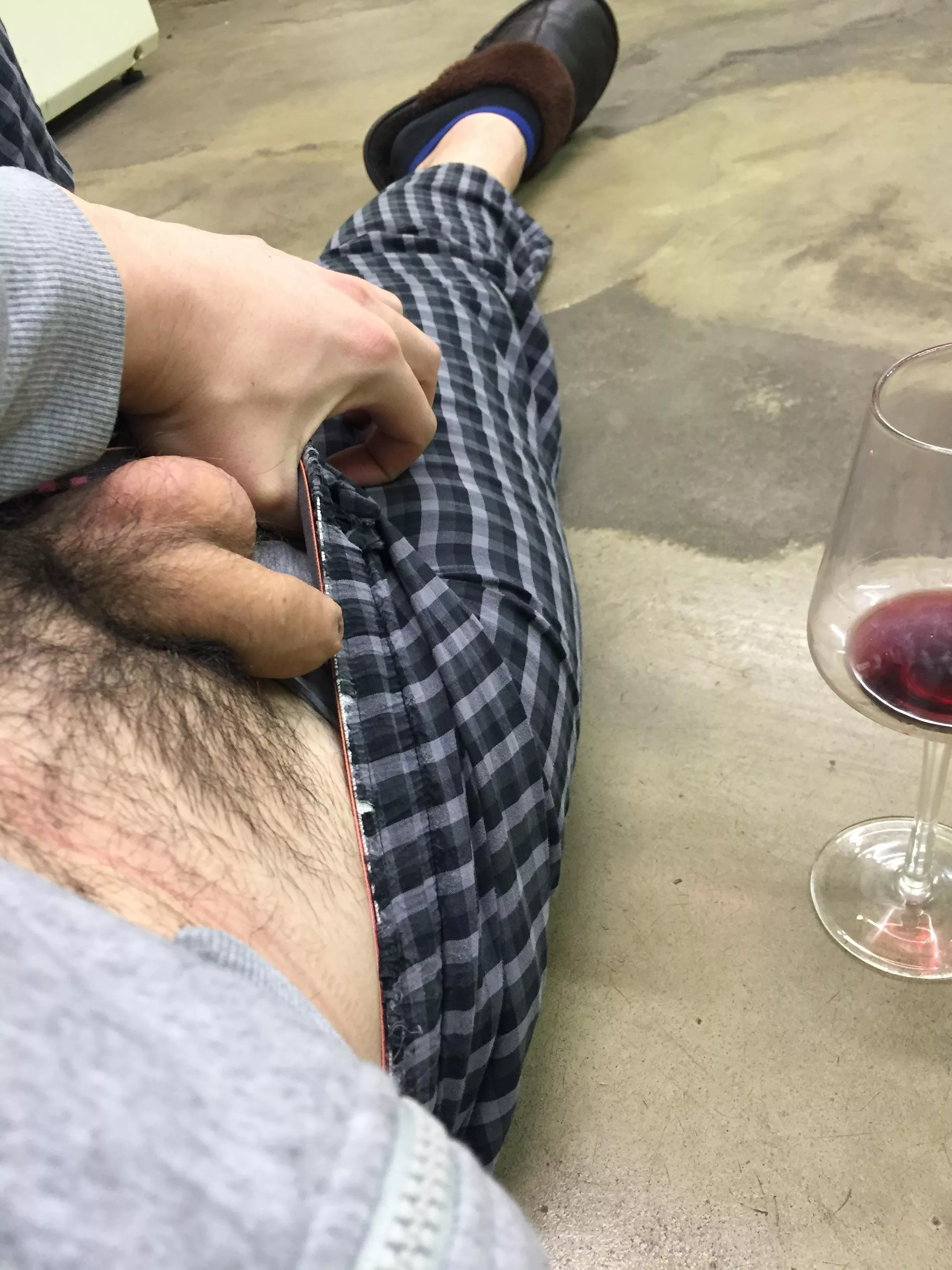 A while back in the laundry room of my building late at night