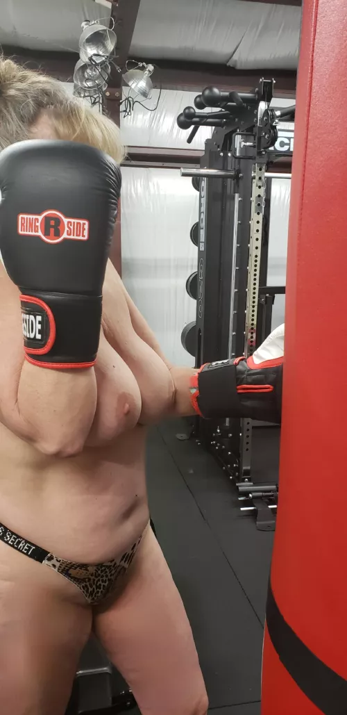 (F) 58. Getting some cardio in. Would you like to go a couple of rounds with me?