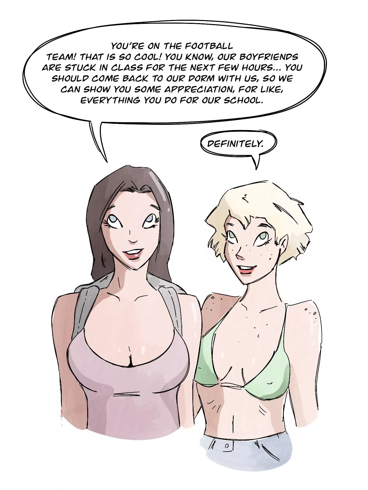 Here’s one for all you college cucks out there.