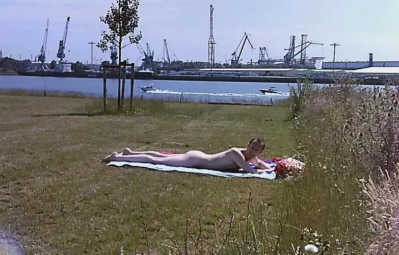 (m) The grass is definitely greener on this side of the river