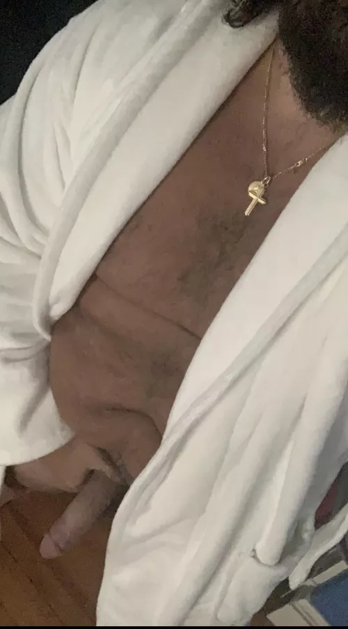 Something fun about walking around with an open robe