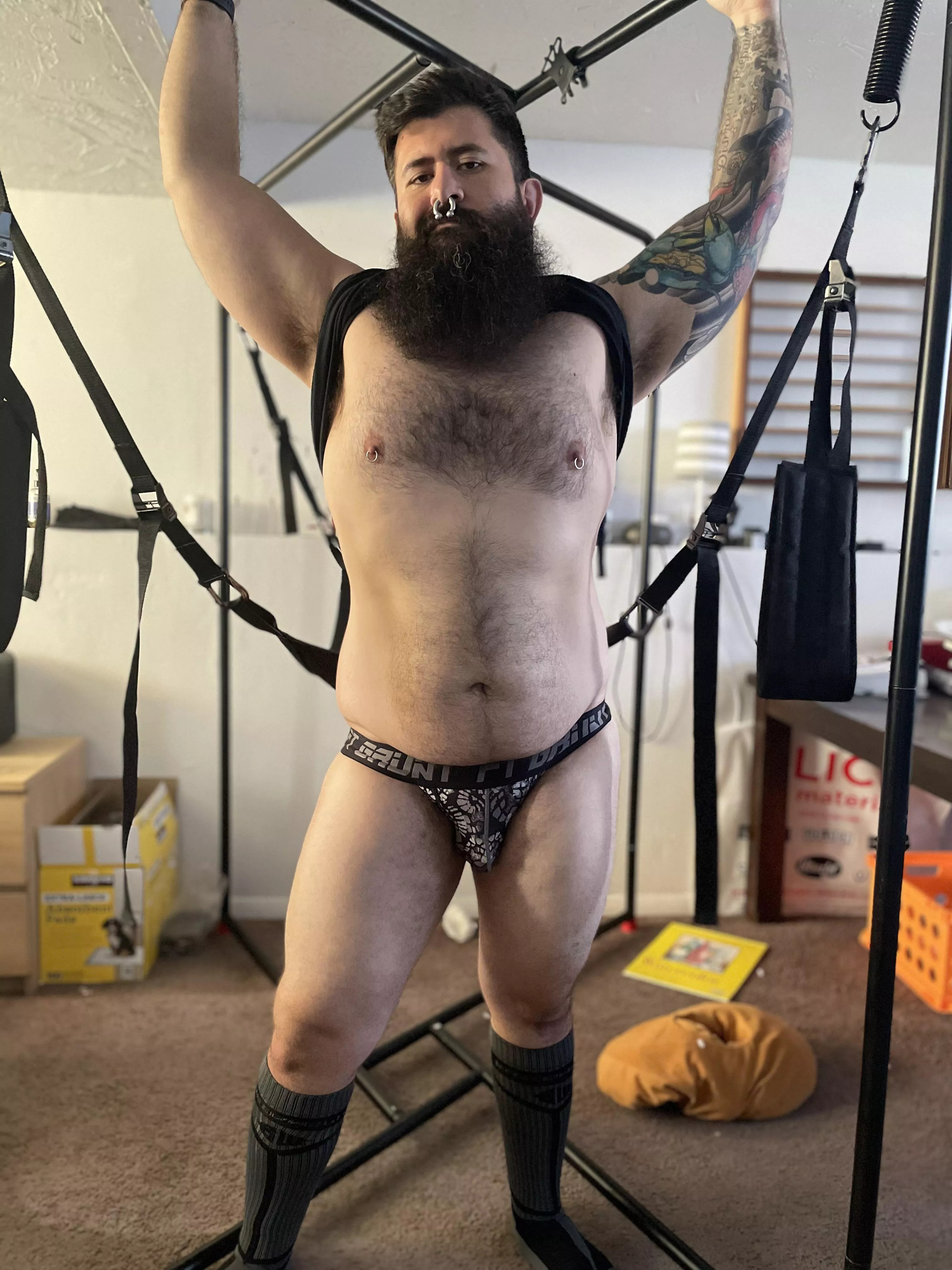 Who wants to go for a ride in my sling? 😎