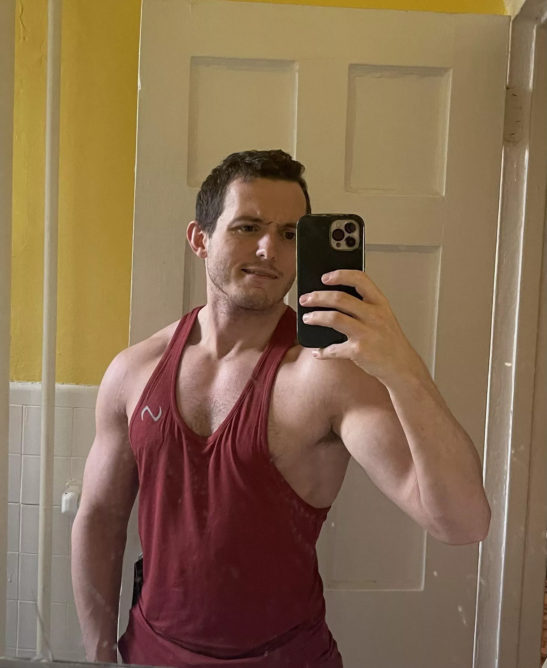 Am I pulling this muscle tank look off? I’ve always wanted to be one of those guys who could wear this little tiny tank that shows off everything….