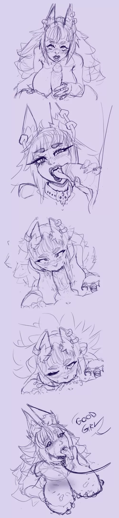 Cherry the Hellhound being a good girl [lethal Bliss]