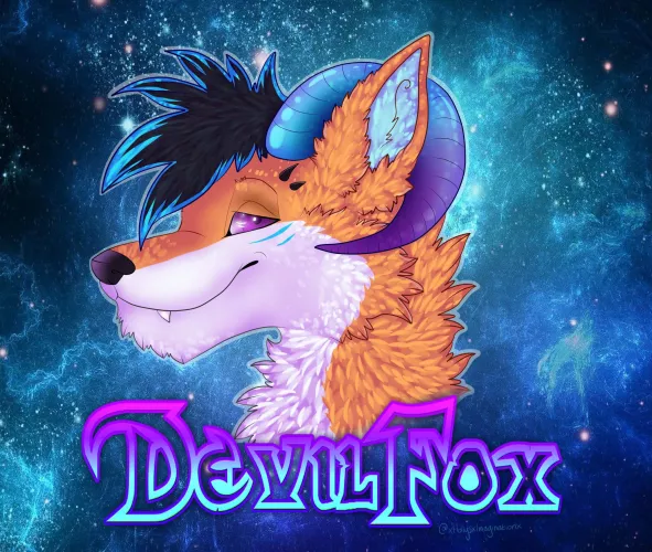 DevilFox Fursuit badge commission