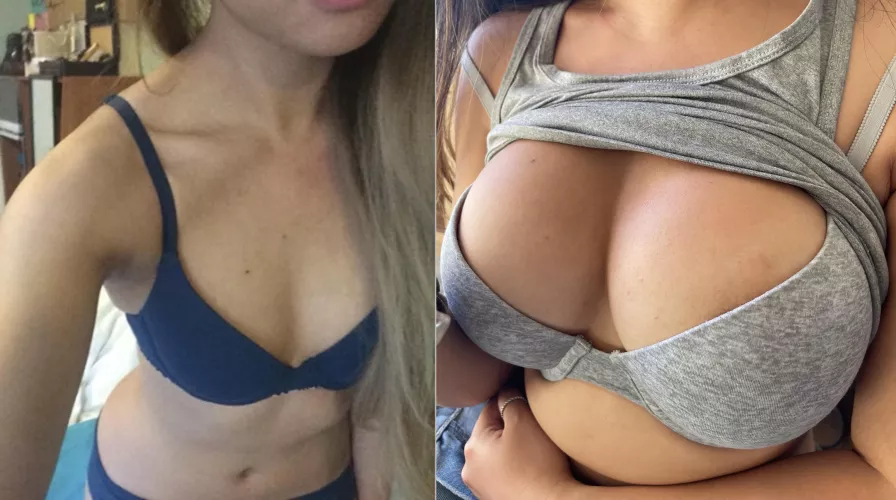 I went from flat to busty 😅