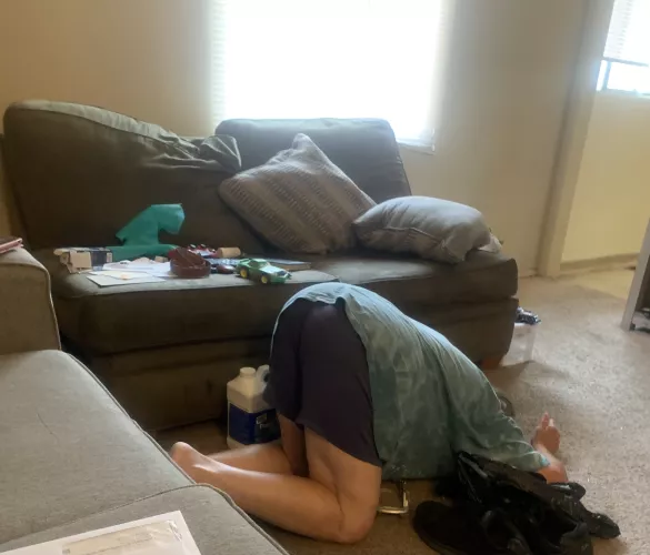 My mom face down ass up