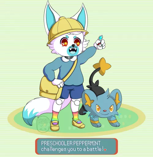 Preschooler Peppermint challenges you to a battle! (nenanixie on FA)