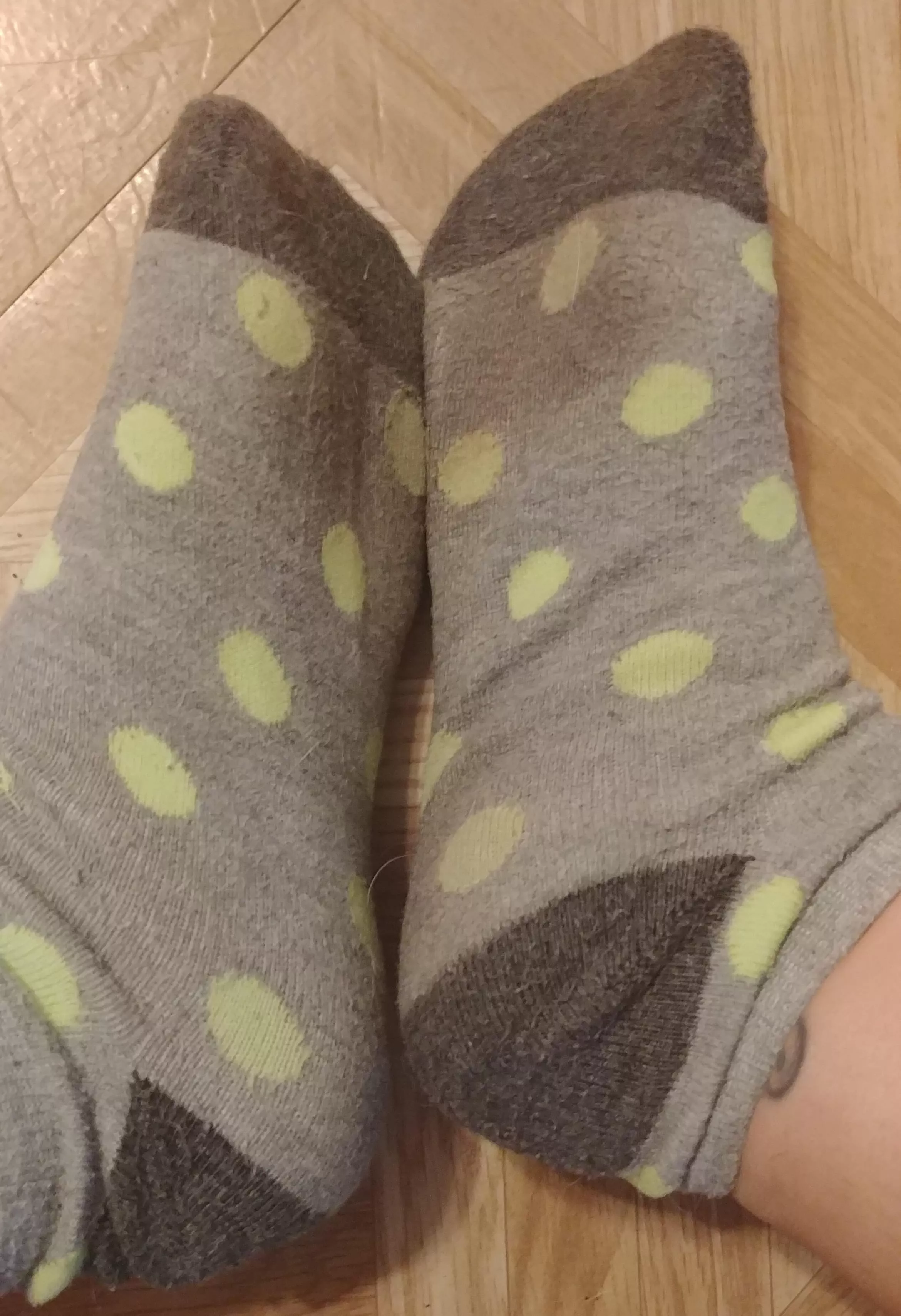[selling] Smelly server socks worn for 6 of my busy shifts! Message me to get them shipped today!