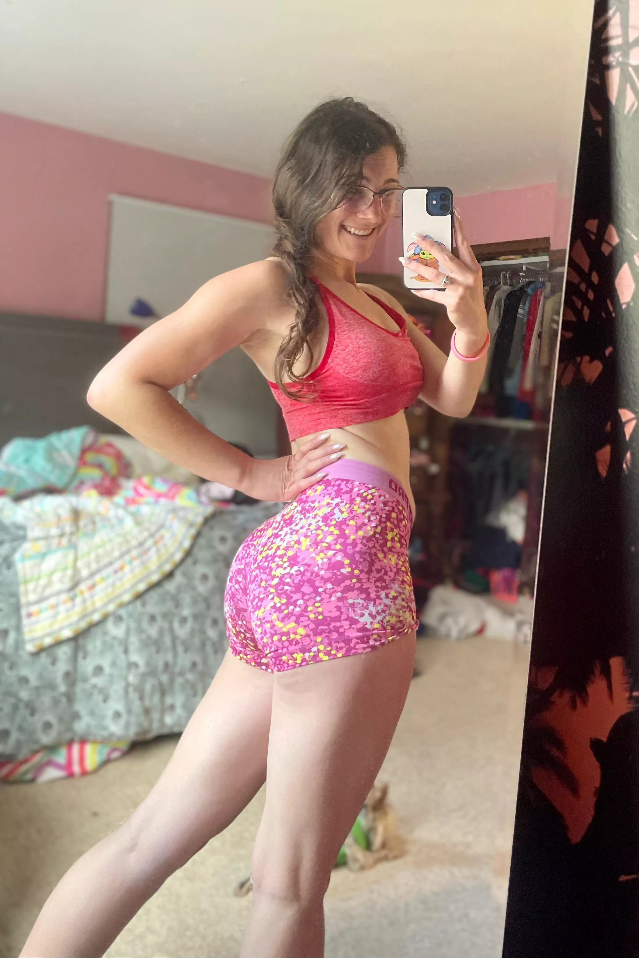 These Nike shorts are making my look extra skinny thick today