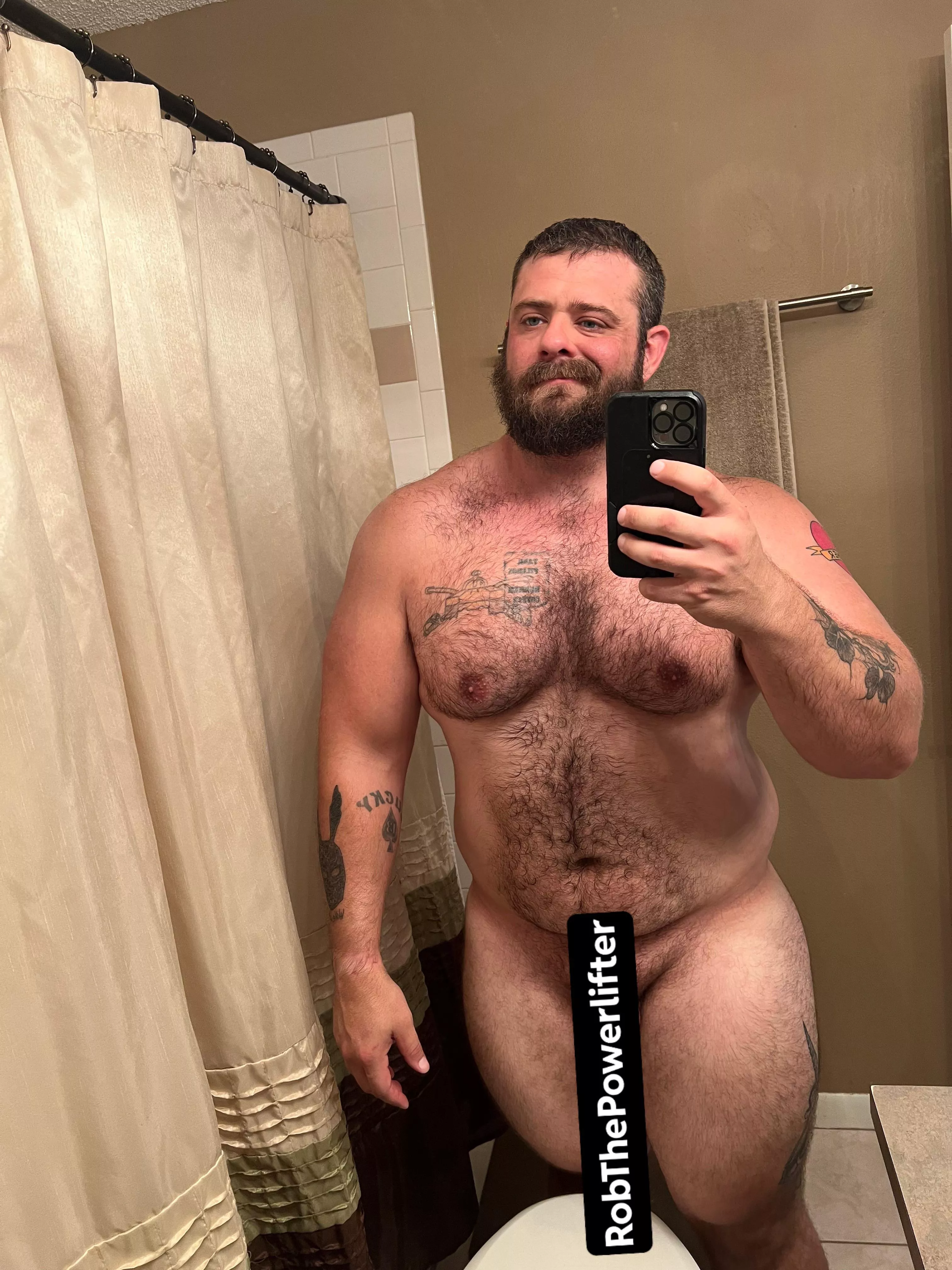 Trying to show off how sweaty I am.