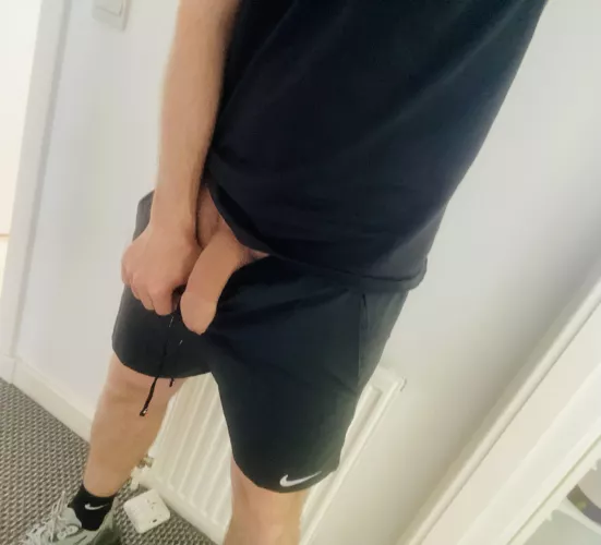 About to go for a run, thought I’d quickly take a cock selfie