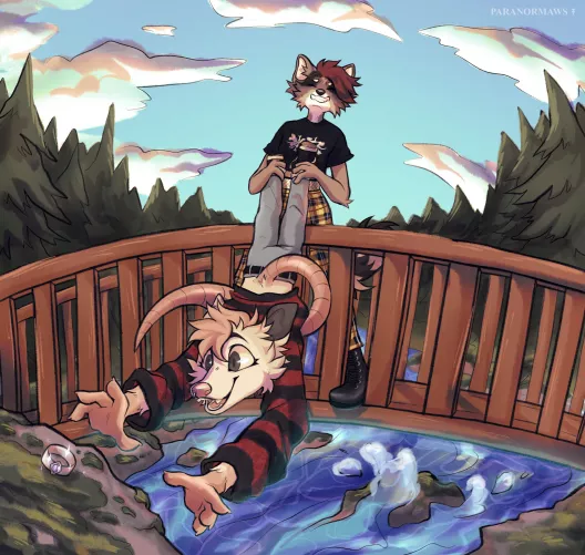 Almost got it! (Art by me: Paranormaws)