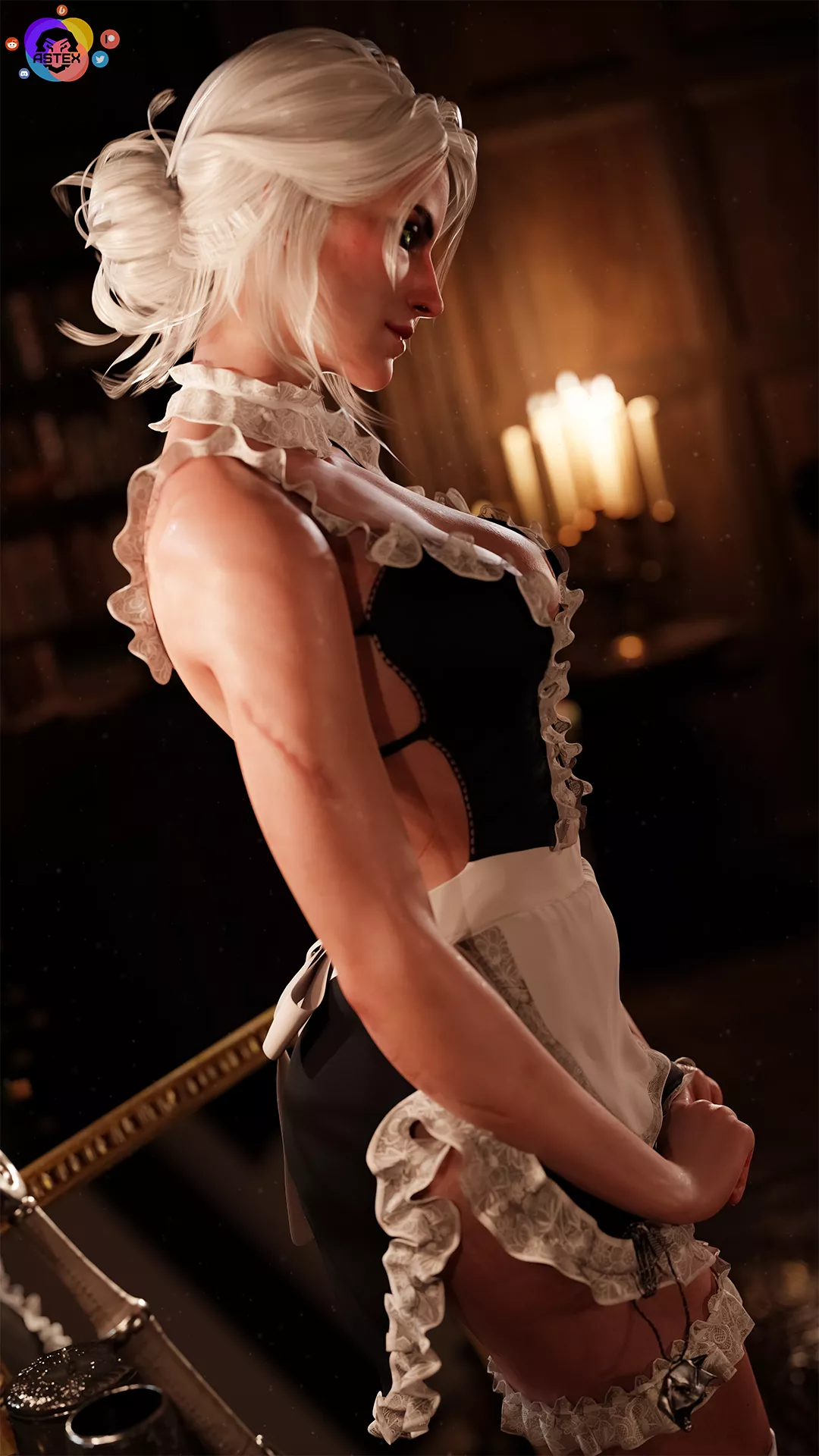 Ciri in a Maid Outfit [Astex]