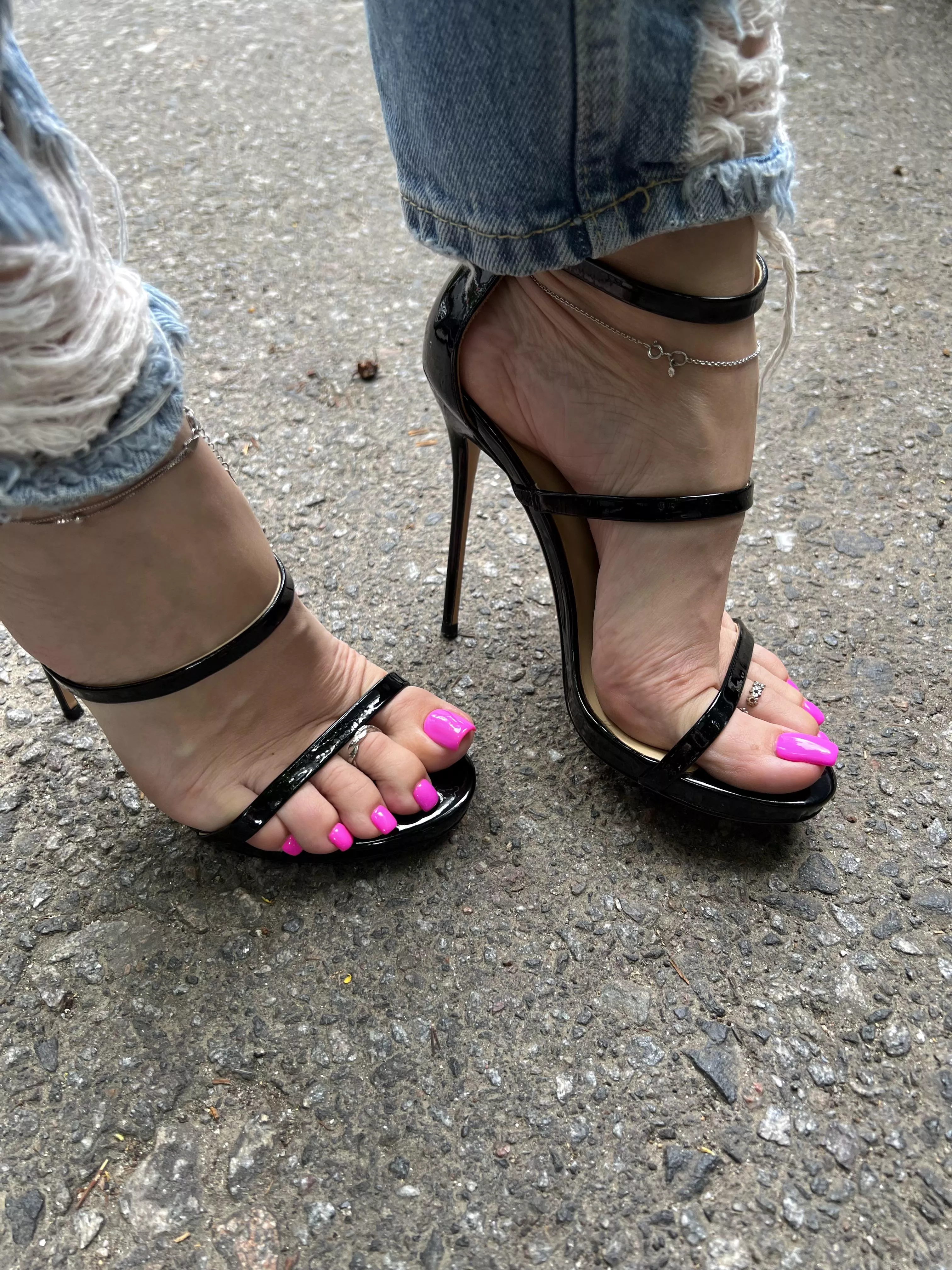 My candies 😜 with sweet heels 😋