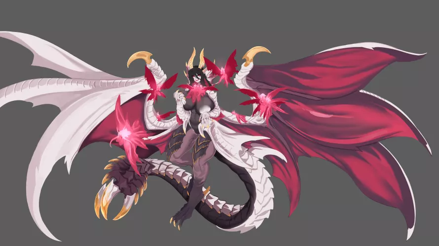 Vampire Dragon Malzeno and Qurio by @MashPervert