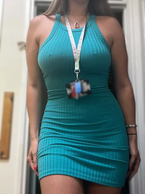 Braless at the office