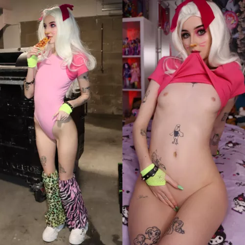 glamrock chica (fnaf security breach) by nimapie 🍕 [oc]