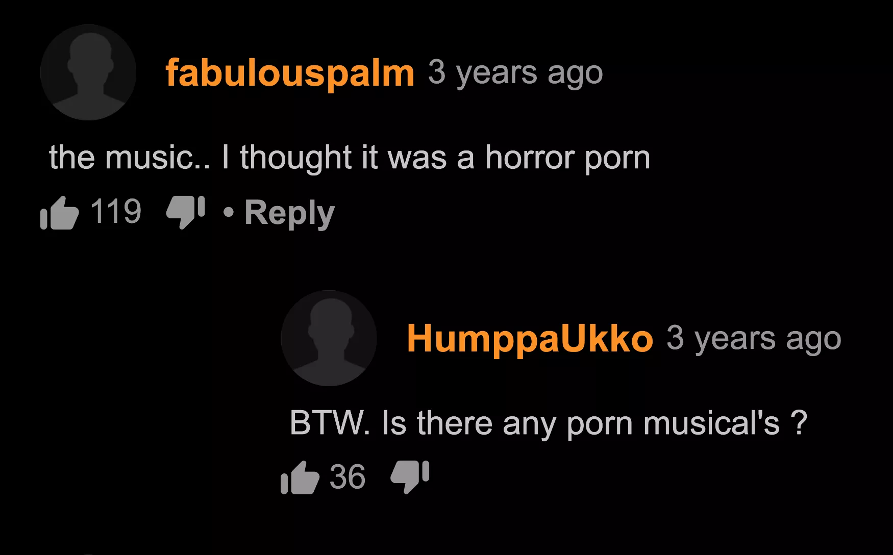 porn musicals...