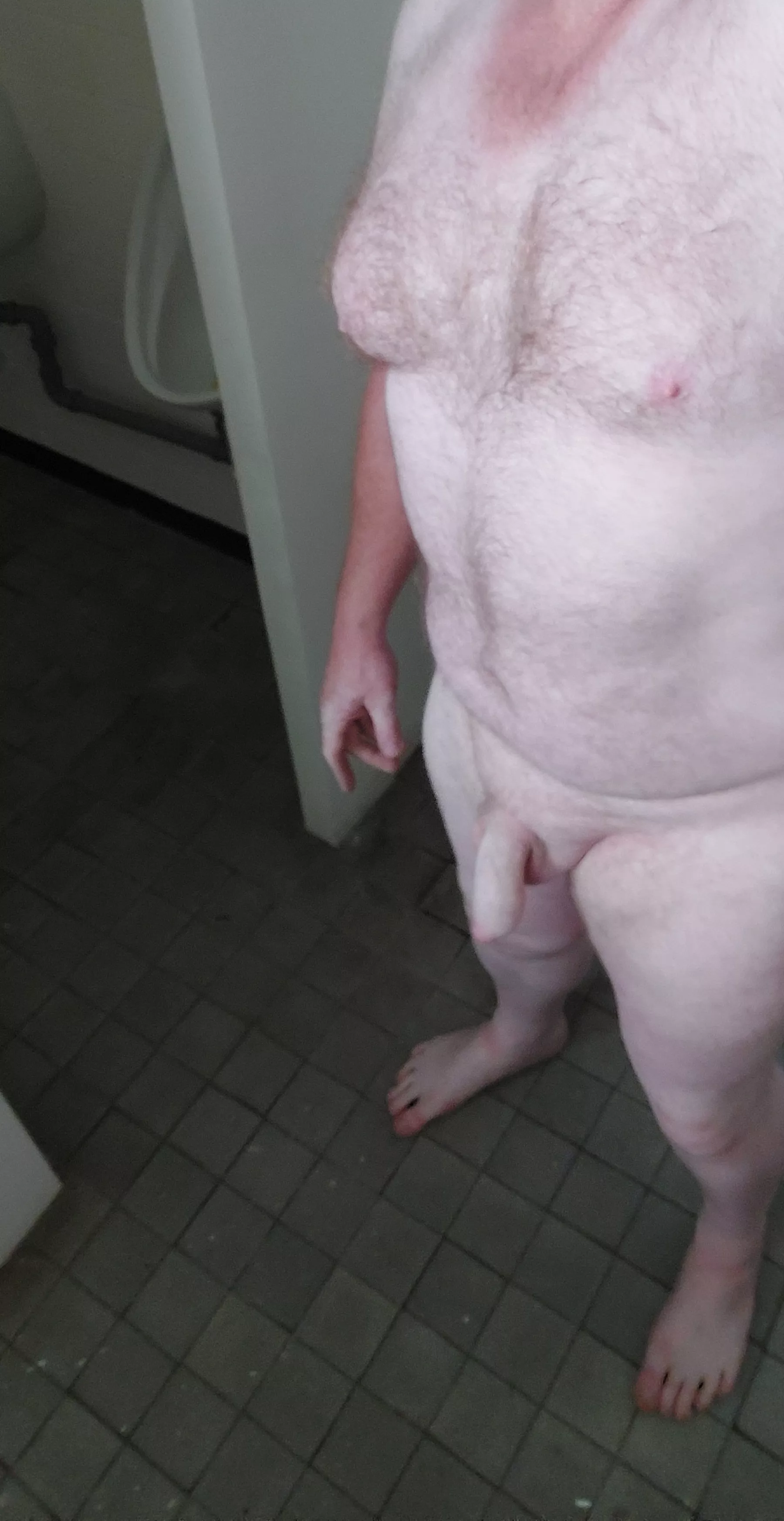 public toilets are always good for risky nudes