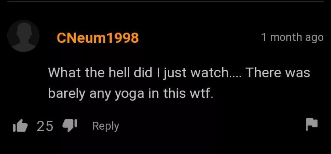 the yoga was lacking