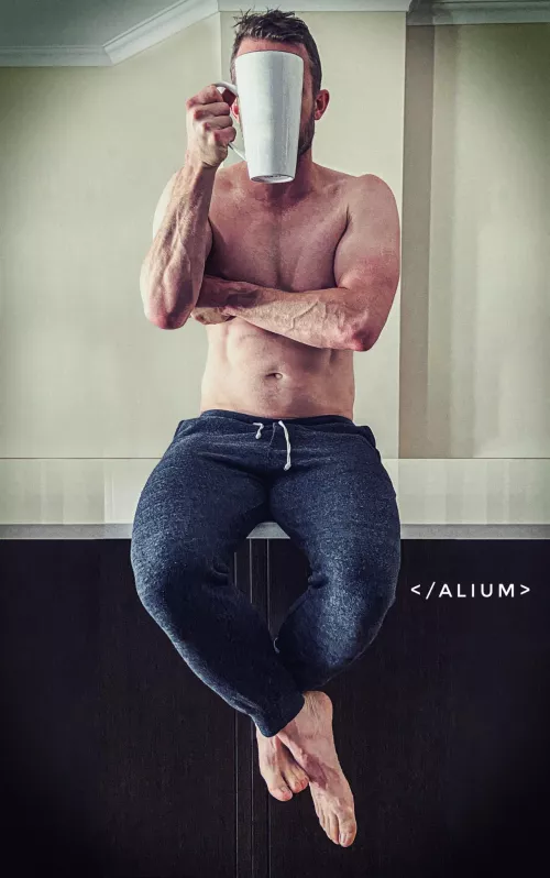 Trying to cut down on coffee. So I’ll just use the biggest mug… [M]