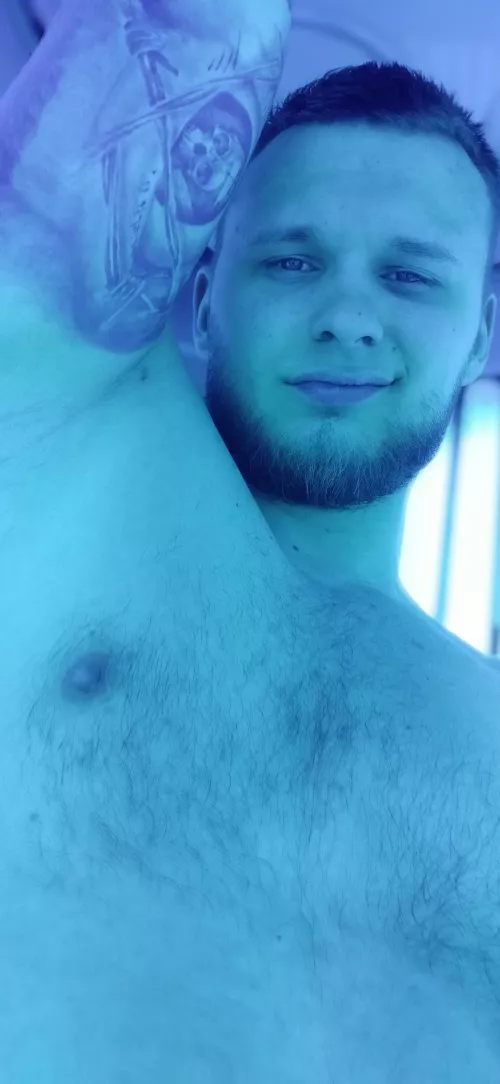 Your face looks better when it's nestled into my armpits