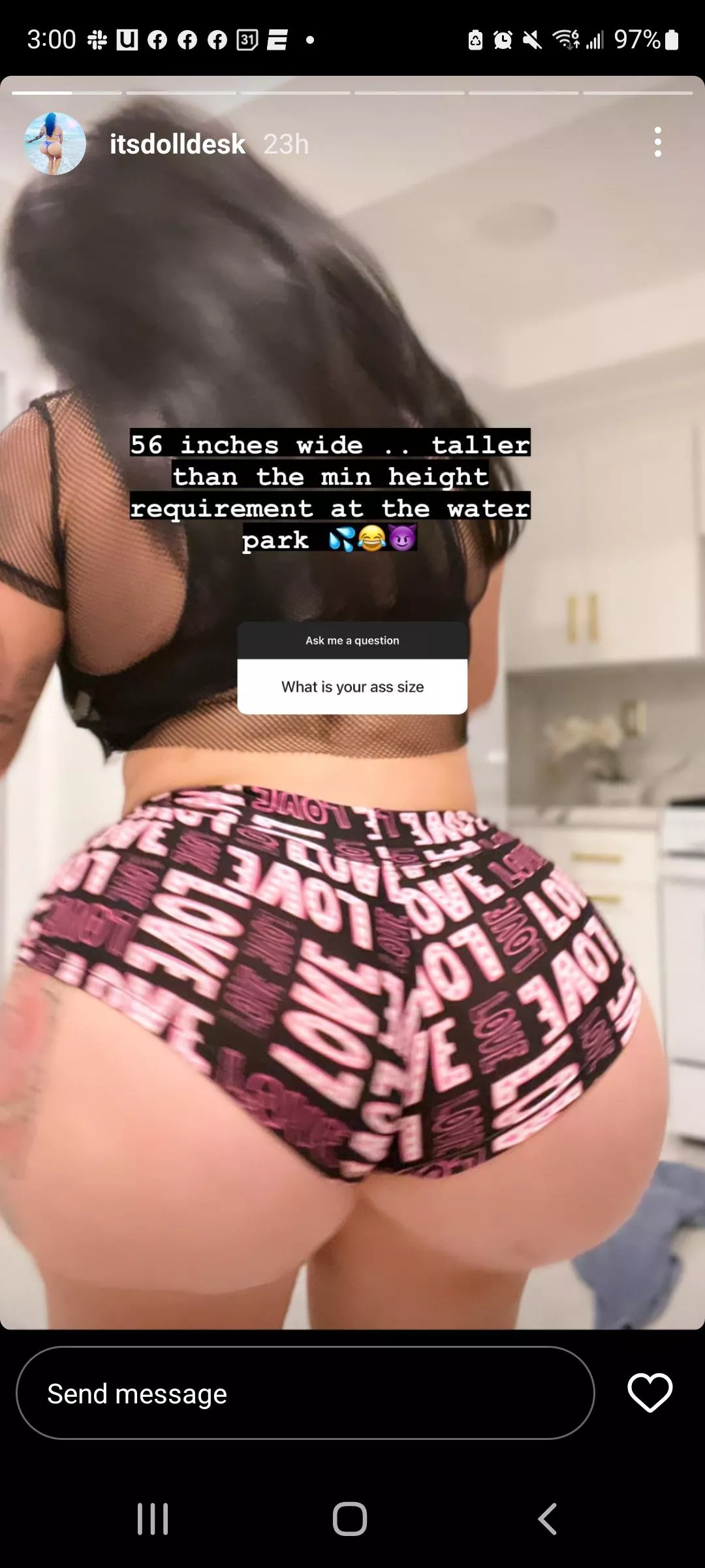 56 Inches...lord 56 Inches...lord