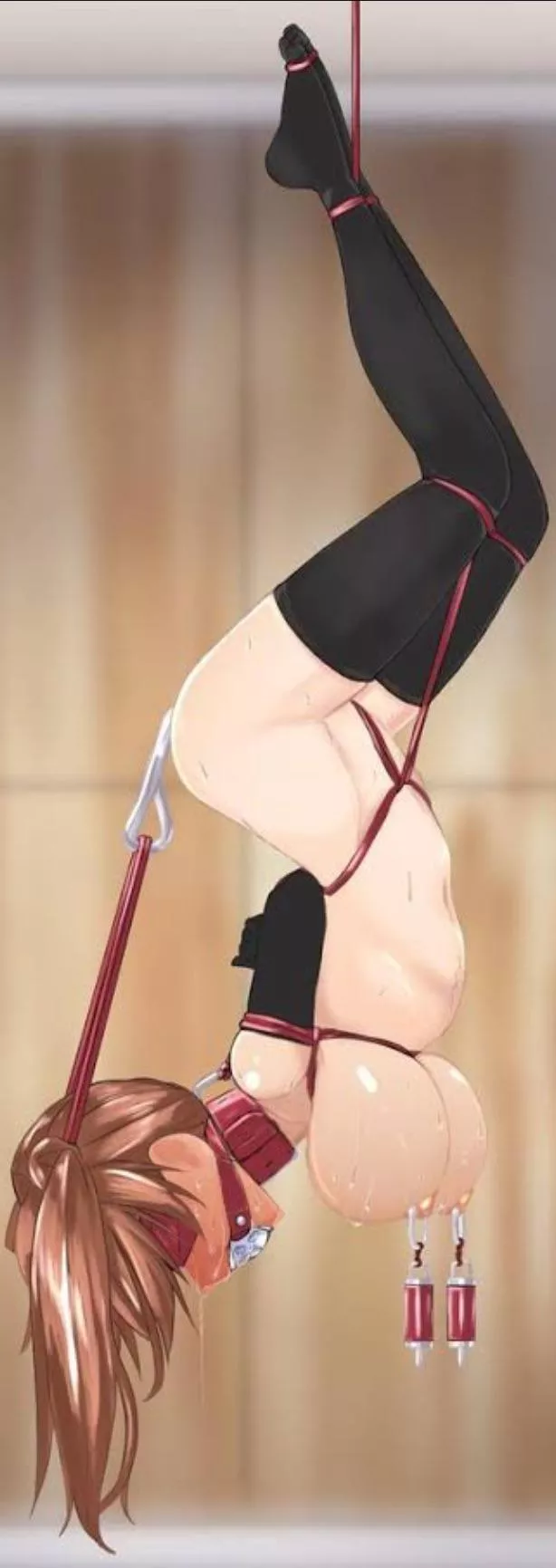 At her master’s mercy.