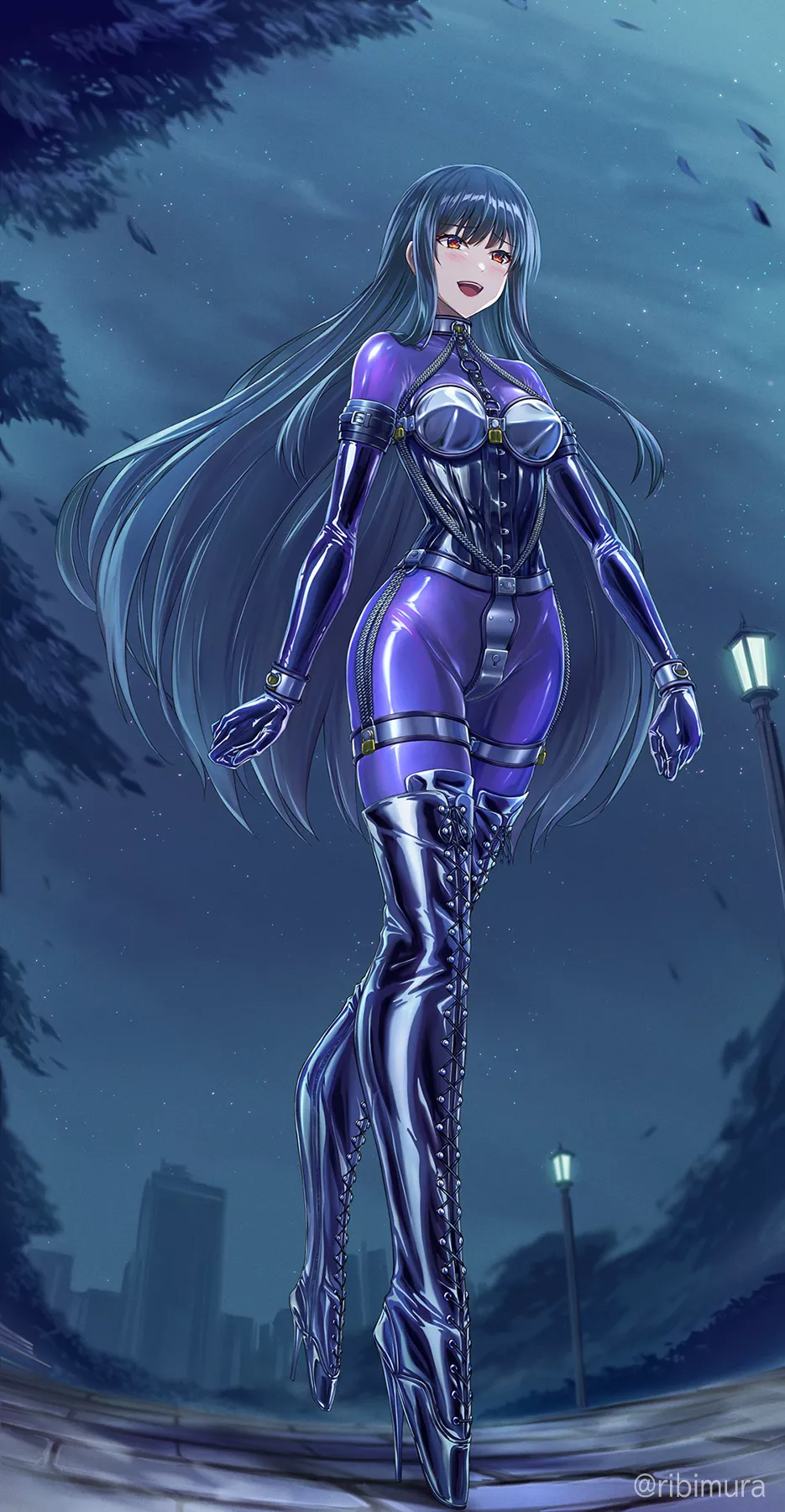 Confident in her uniform