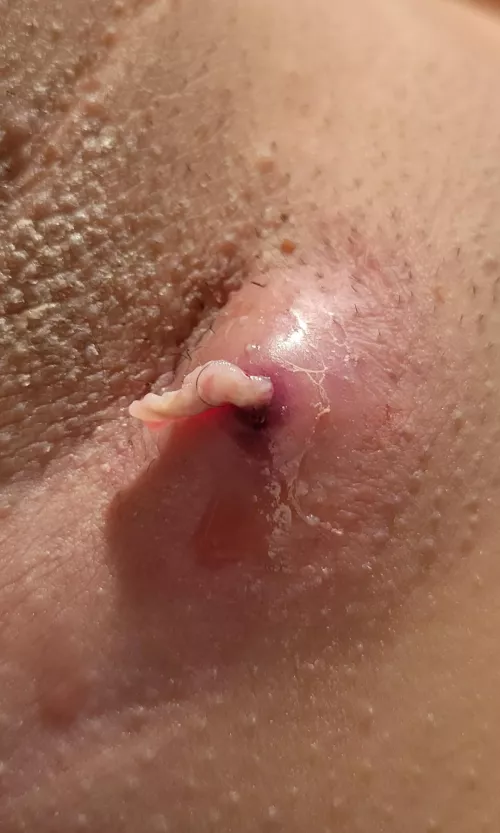 GFs armpit bump needed a little assistance with Gloved hands!