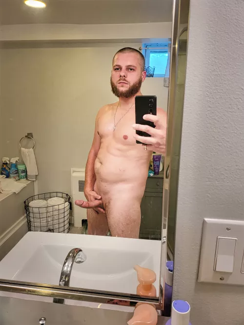 just a guy and his curved dick π