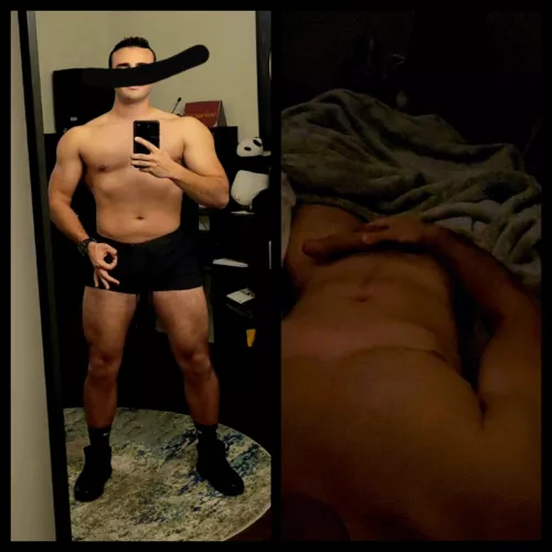 24(m) Not quite as big as the other dudes here but we've been making enough gains for an on/off