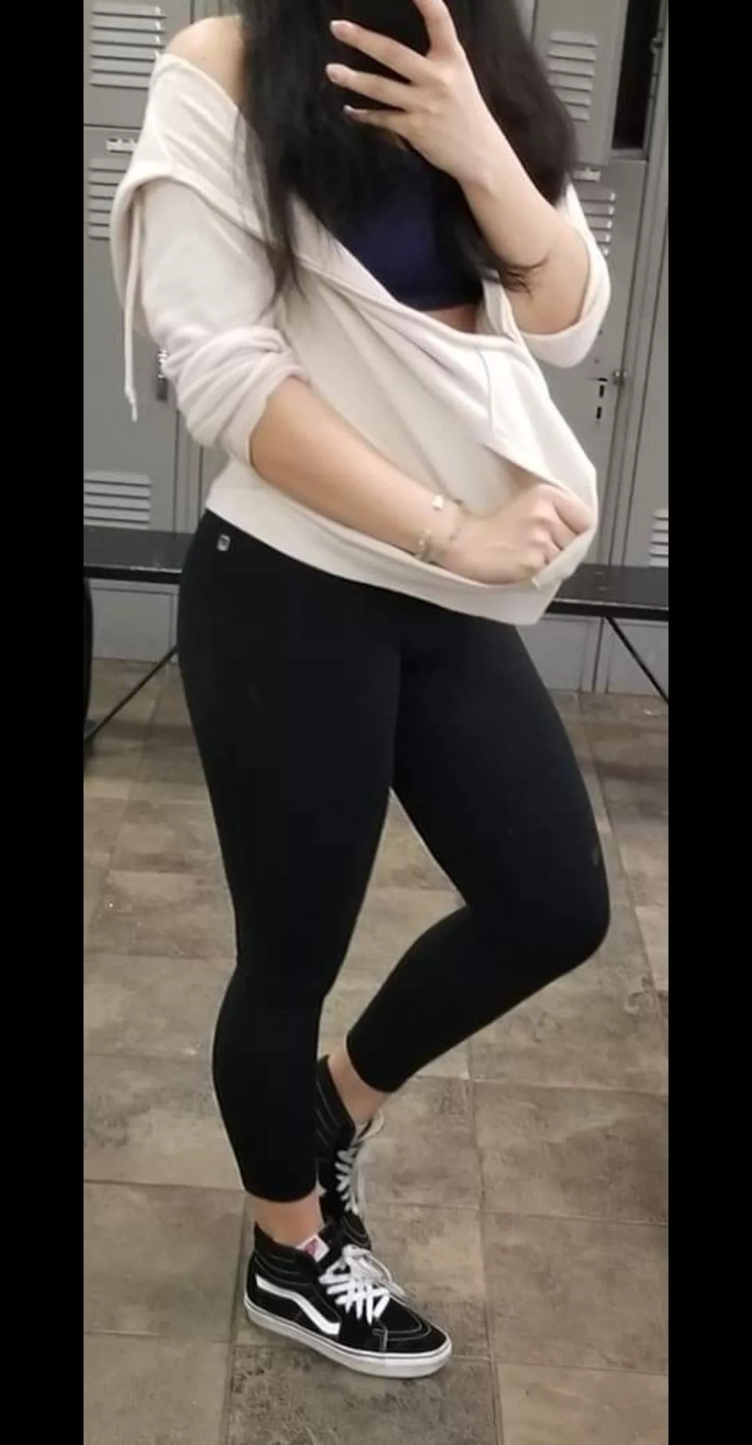 Gym locker room shot