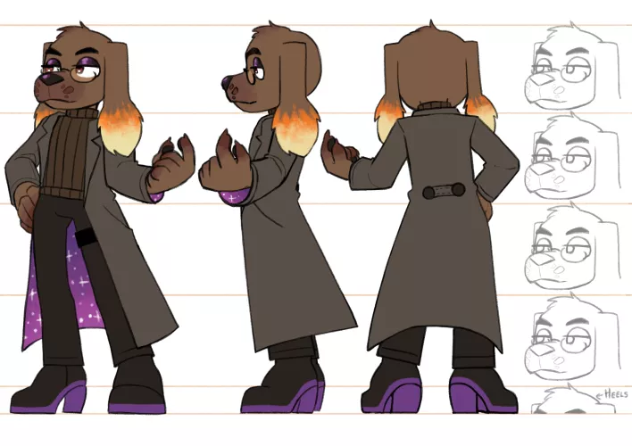 *Had to design a character for school and made this guy! An ex-rockstar dog