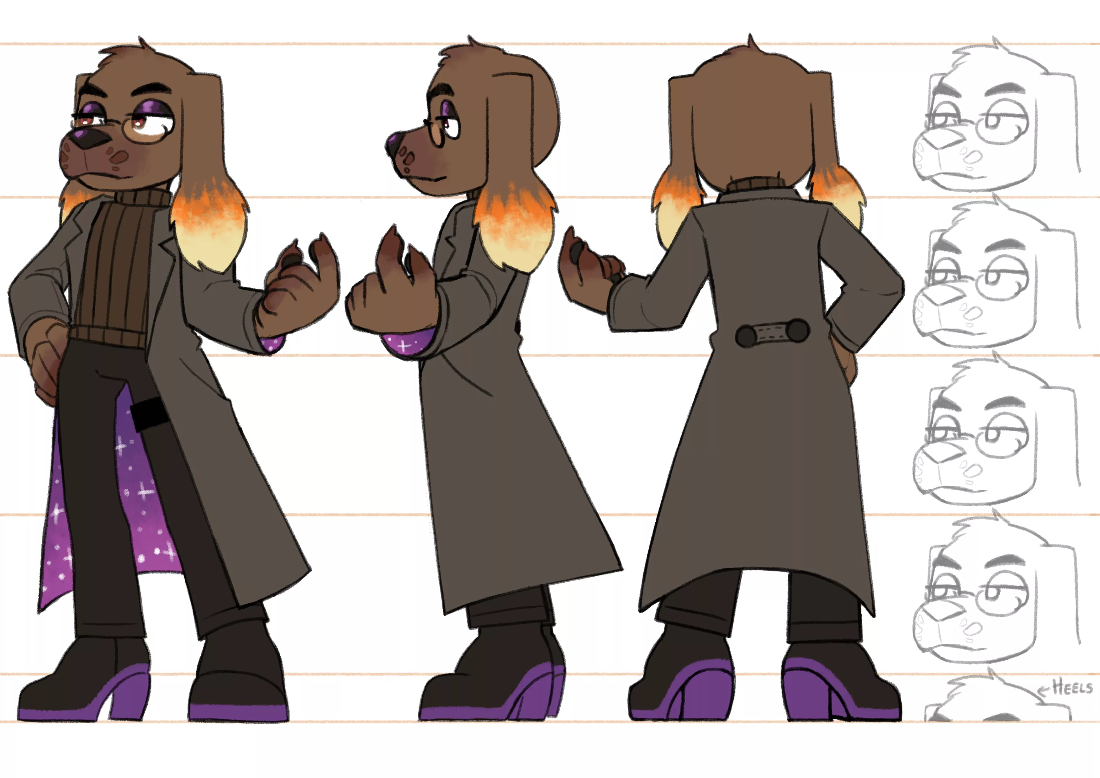 *Had to design a character for school and made this guy! An ex-rockstar dog