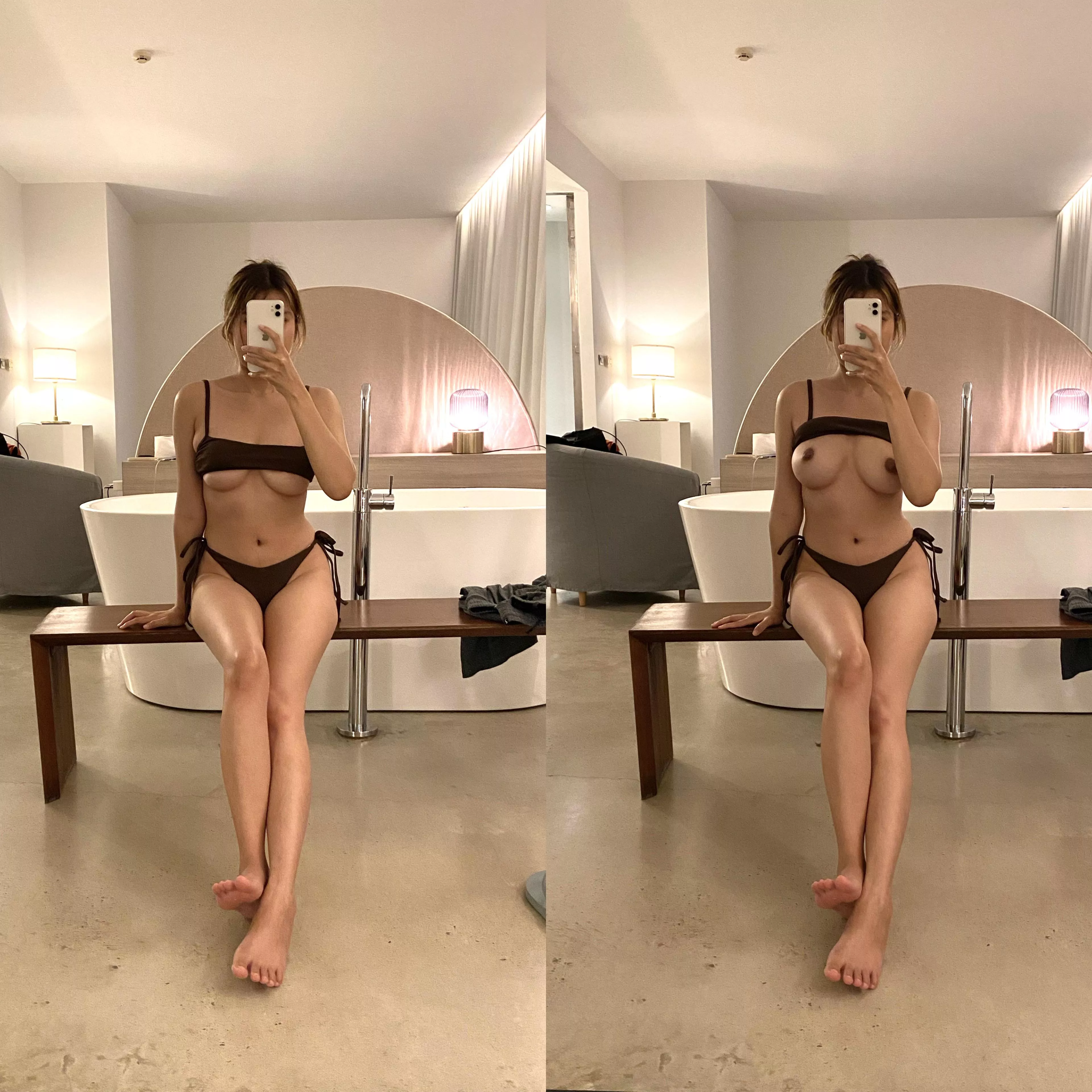Like my in brown bikini? Like my in brown bikini?