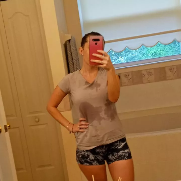 Little ball of sweat. 45 minute ride 🥵