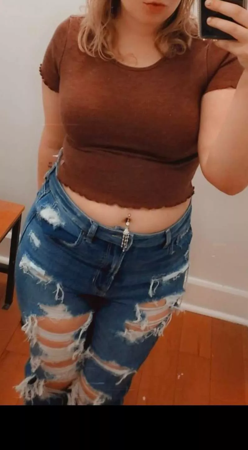 Love a good distressed jean Love a good distressed jean