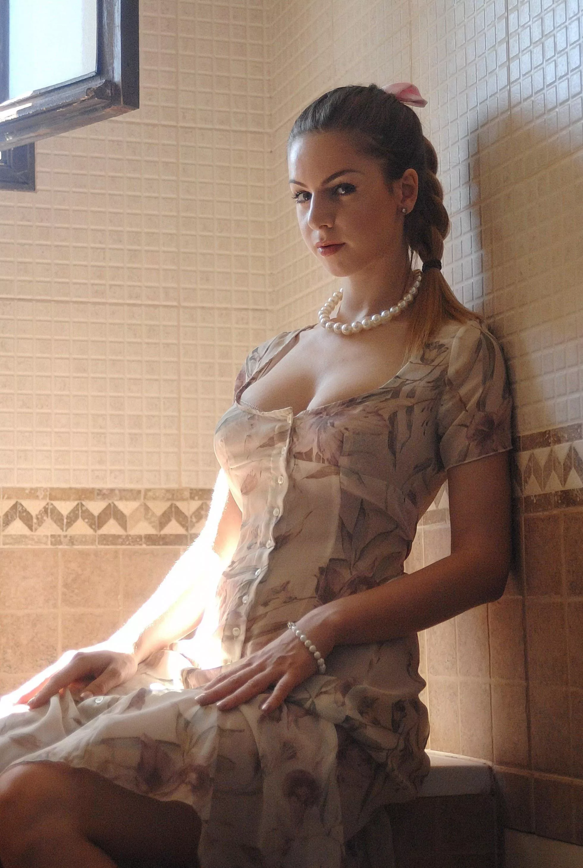 Stella Cox in a dress...