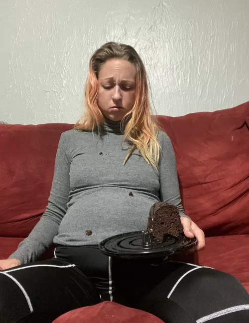 This cake was whole when I started... I may as well finish right?