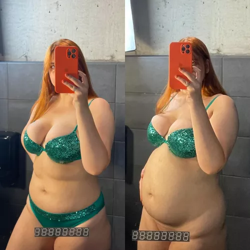 Water enema inflation 🤰💦 Looks and feels wonderful 🥰