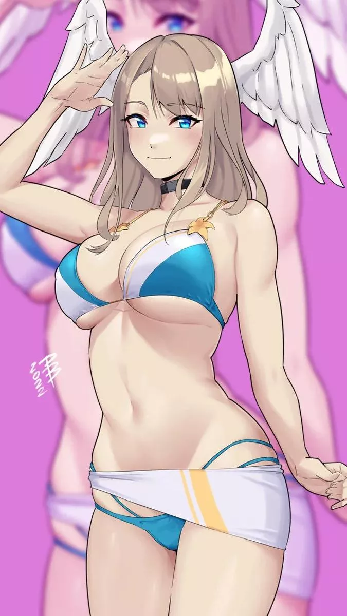 Eunie - showing off her sexy new bikini (DamoDar, DamoBelmont) [Xenoblade Chronicles 3]