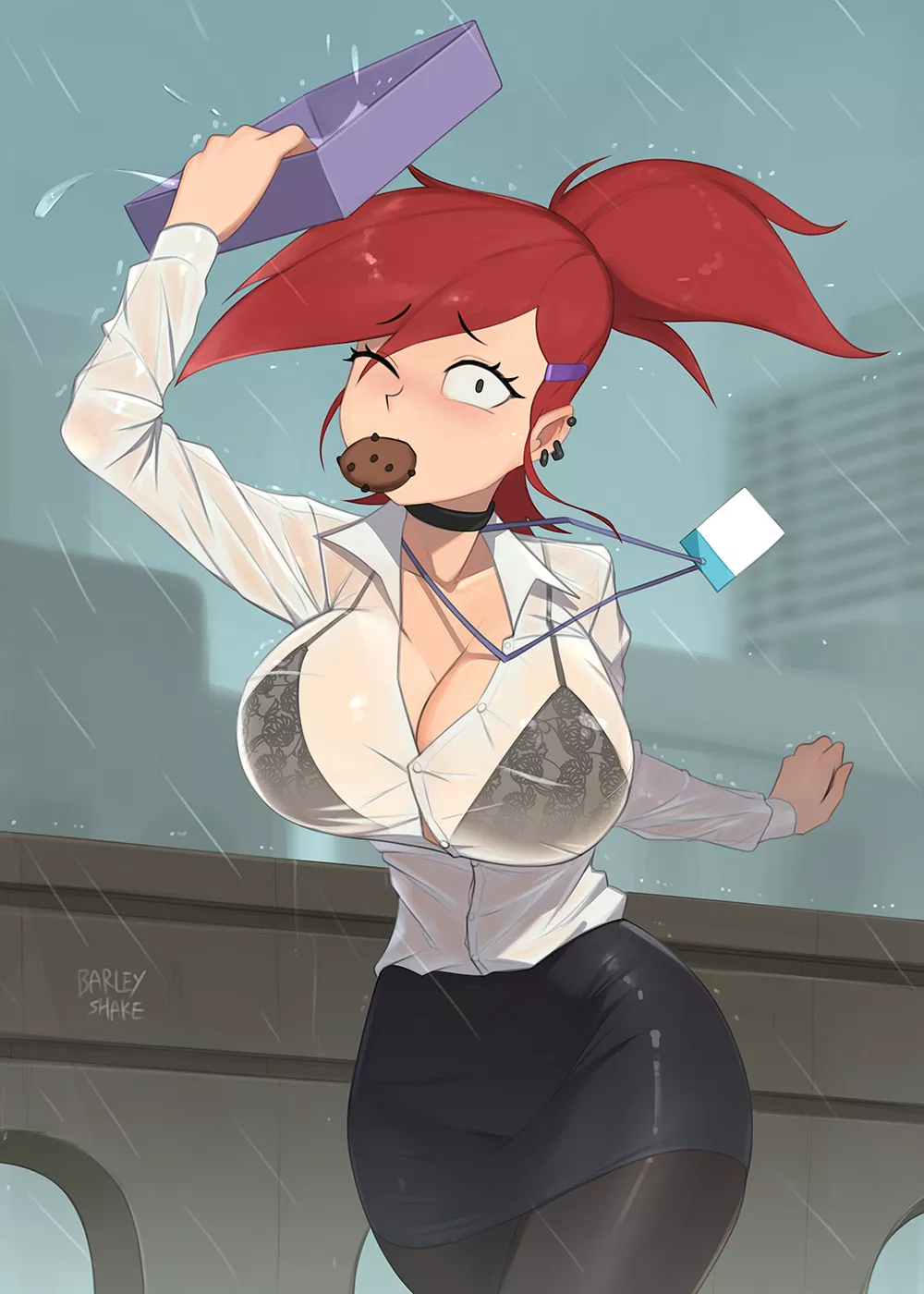 Frankie caught in the rain (Barleyshake) [Foster's Home for Imaginary Friends]