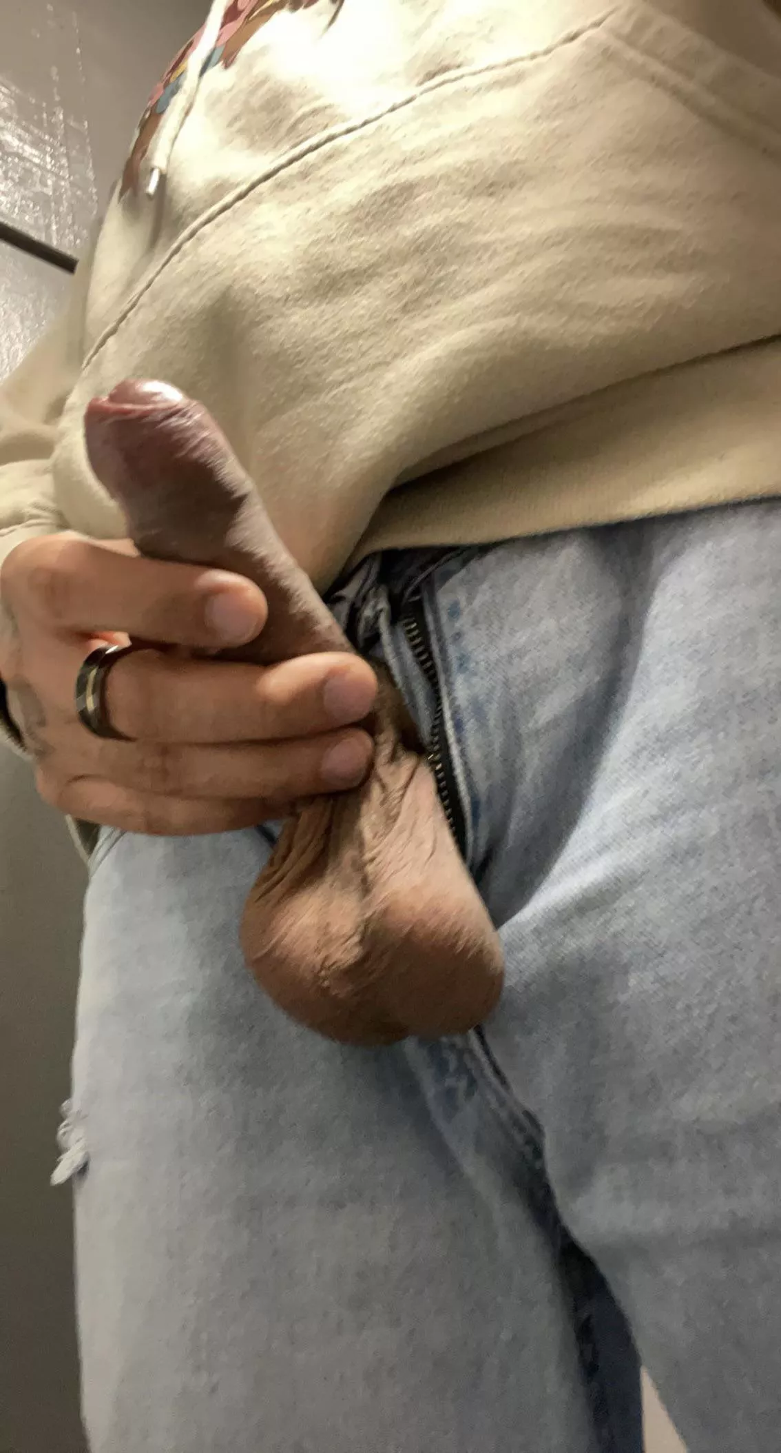 i think my balls look their best through the fly lol