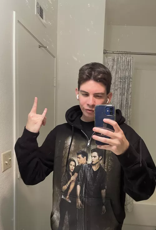 I’m 26, but this hoodie takes me back to when I was in middle school. I was crushing hard on Edward Cullen.